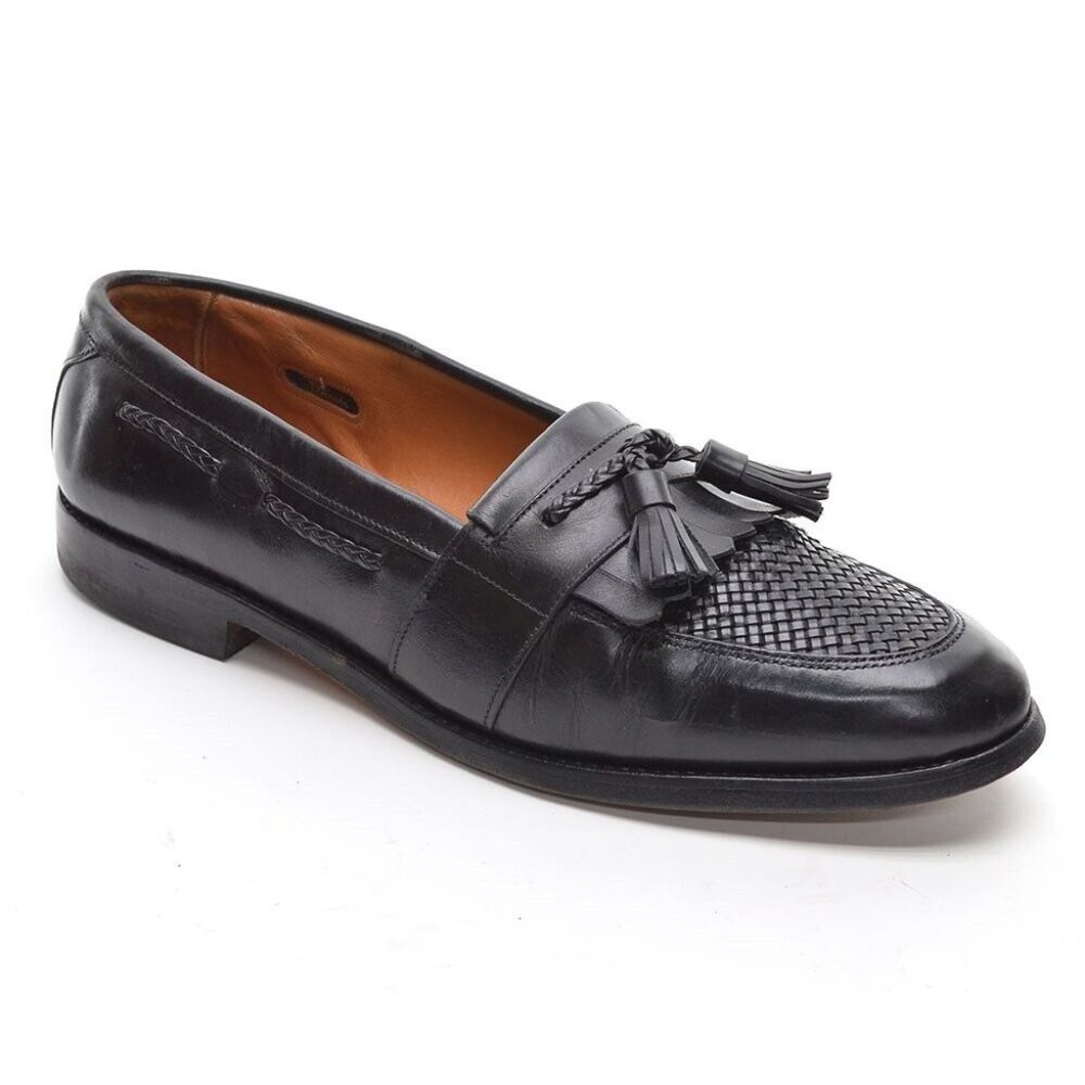 Men Allen Edmonds Cody Woven Tassel Loafers 10 D USA